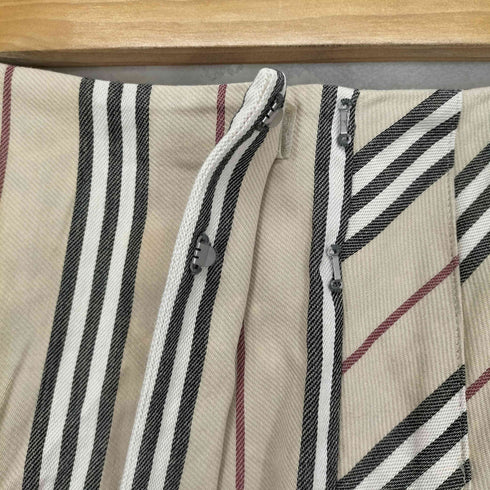 バーバリーロンドン BURBERRY LONDON ノヴァストライプ プリーツスカート レディース 38