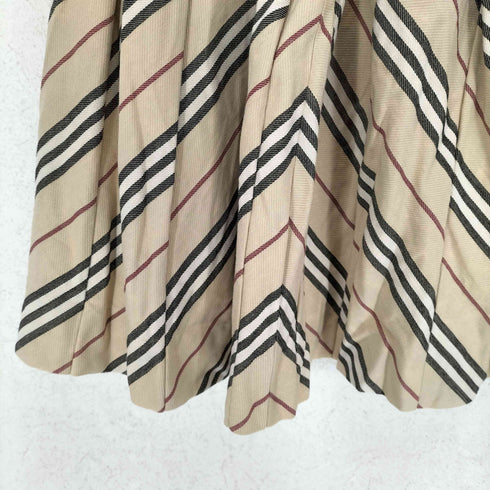 バーバリーロンドン BURBERRY LONDON ノヴァストライプ プリーツスカート レディース 38