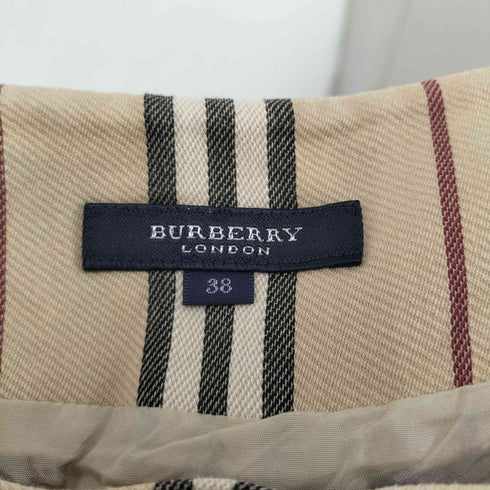 バーバリーロンドン BURBERRY LONDON ノヴァストライプ プリーツスカート レディース 38