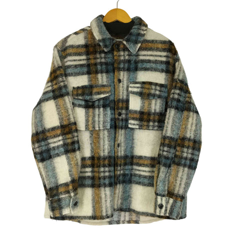 ザラ ZARA ウールミックスチェックジャケット メンズ XL