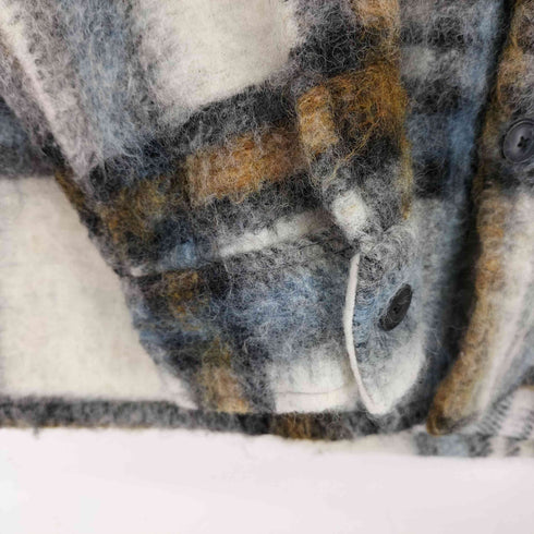 ザラ ZARA ウールミックスチェックジャケット メンズ XL