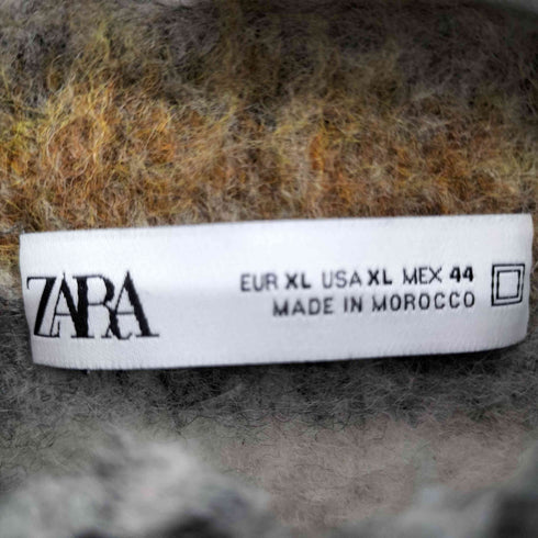 ザラ ZARA ウールミックスチェックジャケット メンズ XL