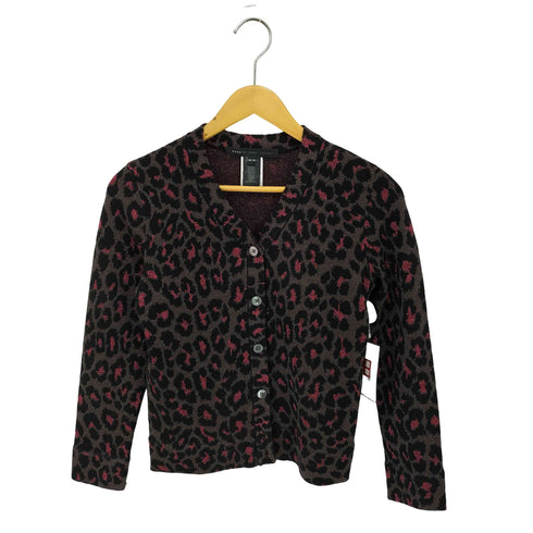 マークバイマークジェイコブス Marc by Marc Jacobs レオパード柄 ラメ ニットカーディガン Y2K レディース import:XS
