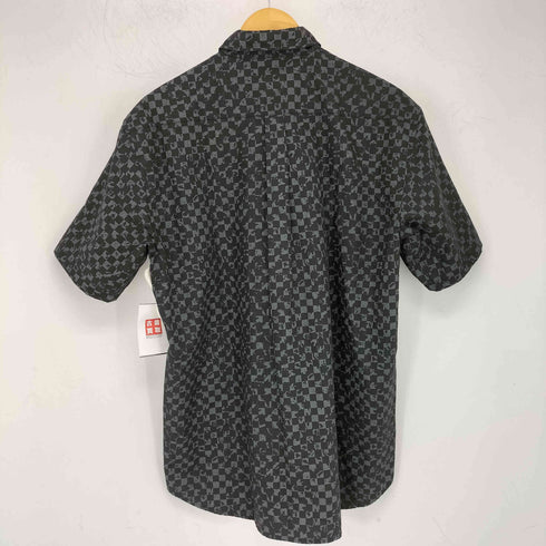 ステューシー Stussy USA製 紺タグ S/Sチェックシャツ メンズ import:L