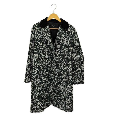 アニエスベー agnes b. PARIS ジャガード チェスターコート レディース 38
