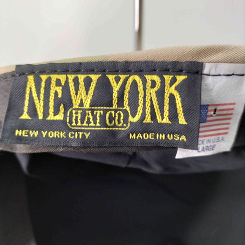 ニューヨークハット NEWYORK HAT&CAP CO. USA製 迷彩 キャスケット メンズ L