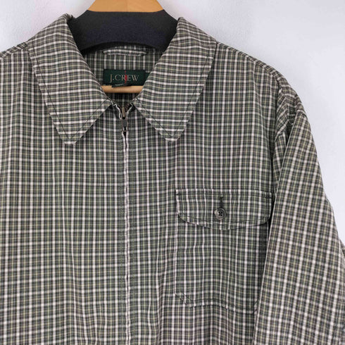 ジェイクルー J.CREW 90S 巨人タグ チェック ジップアップ ジャケット メンズ JPN:XL