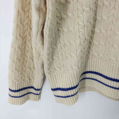 ヘムラインケーブルプルオーバーニット レディース JPN:38