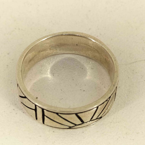 925刻印 サンライズ リング メンズ 17号