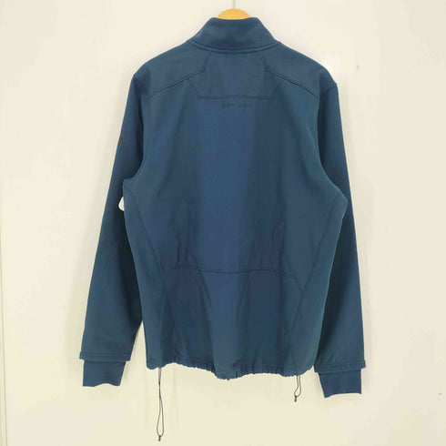 スパイダー SPYDER 00s Cloud systems ロゴプリント 裾ドローコード サムホール ソフトシェルジャケット メンズ import:L