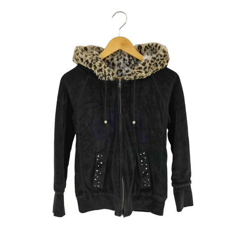 ワンウェイ one way 内側レオパードファージップパーカー y2k レディース JPN:M