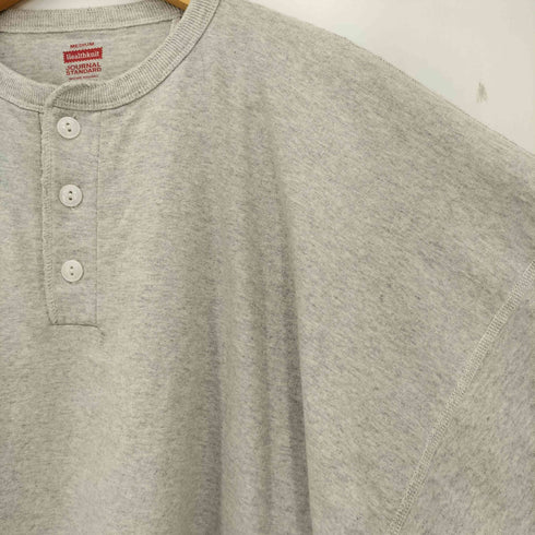 ヘルスニット Healthknit 別注 ヘンリーネックロングスリーブTシャツ メンズ JPN:M