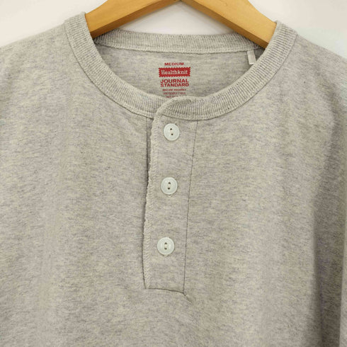 ヘルスニット Healthknit 別注 ヘンリーネックロングスリーブTシャツ メンズ JPN:M
