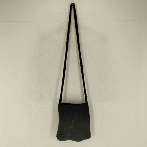 N NUMBER カート期 ダメージニット ショルダーバッグ メンズ