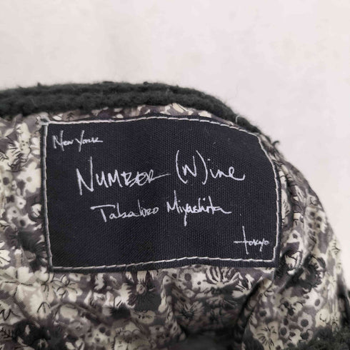 N NUMBER カート期 ダメージニット ショルダーバッグ メンズ