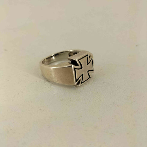 925刻印 アイアンクロス リング メンズ 19号