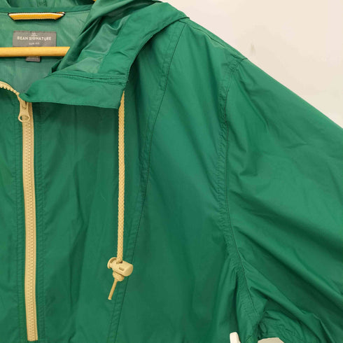 エルエルビーンシグネチャー L.L.Bean SIGNATURE SLIM FIT ロゴ刺繍 リップストップ アノラックジャケット レインパーカー メンズ import:L