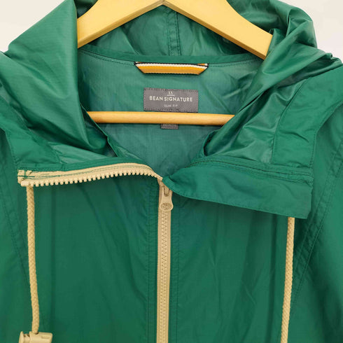 エルエルビーンシグネチャー L.L.Bean SIGNATURE SLIM FIT ロゴ刺繍 リップストップ アノラックジャケット レインパーカー メンズ import:L