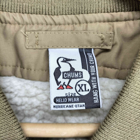 チャムス CHUMS キャンピングボマーボアジャケット メンズ XL