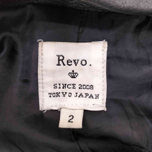 レボ Revo. フェイクレザー ジップアップジャケット メンズ JPN:2