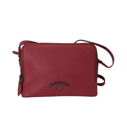 ヴィヴィアンウエストウッド アングロマニア Vivienne Westwood ANGLOMANIA 裏地総柄 レザーショルダーバッグ レディース ONE SIZE