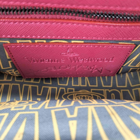 ヴィヴィアンウエストウッド アングロマニア Vivienne Westwood ANGLOMANIA 裏地総柄 レザーショルダーバッグ レディース ONE SIZE