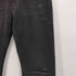 トミージーンズ tommy jeans ダメージ加工 リラックス ストレート ブラックデニム パンツ ボタンフライ メンズ US:30-31