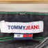 トミージーンズ tommy jeans ダメージ加工 リラックス ストレート ブラックデニム パンツ ボタンフライ メンズ US:30-31