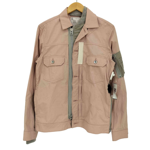 サカイ Sacai 21ss Cotton Nylon Oxford Blouson ジップシャツブルゾン メンズ JPN:1