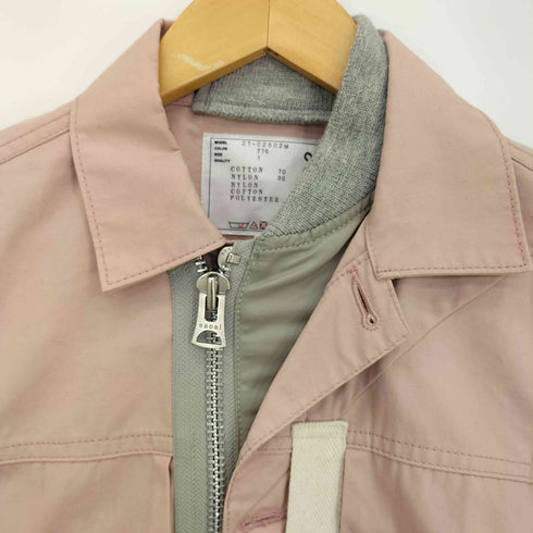 サカイ Sacai 21ss Cotton Nylon Oxford Blouson ジップシャツブルゾン メンズ JPN:1