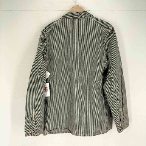 builders togs & co 日本製 ヒッコリー柄カバーオールジャケット メンズ 40
