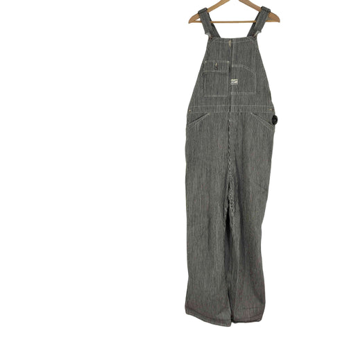 builders togs & co 日本製 ヒッコリー柄オーバーオール メンズ W36
