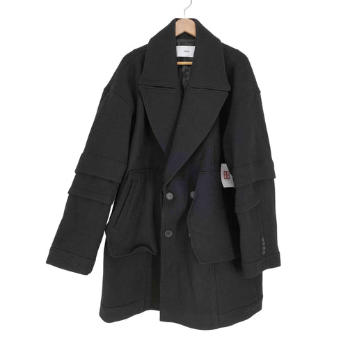 JERIH 20AW BLACK WOOL PEACOAT import メンズ import:M
