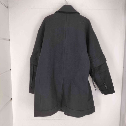 JERIH 20AW BLACK WOOL PEACOAT import メンズ import:M