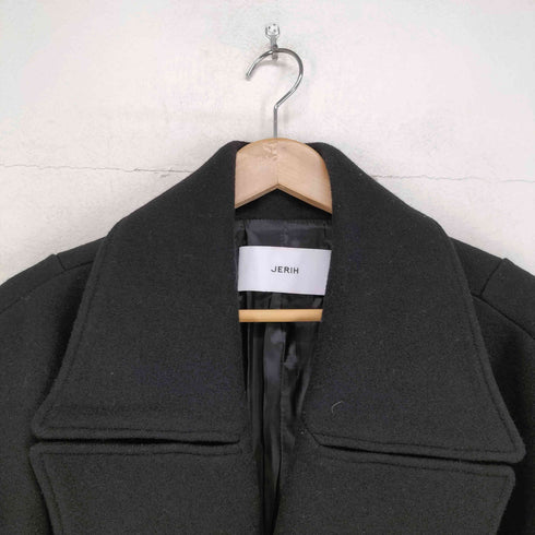 JERIH 20AW BLACK WOOL PEACOAT import メンズ import:M