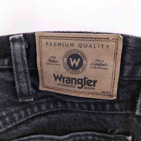 ラングラー Wrangler 00S ブラック テーパード ジップフライ デニムパンツ メンズ 34×34