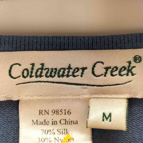 コールドウォータークリーク Coldwater Creek シルク混 ニットタンクトップ メンズ import:M