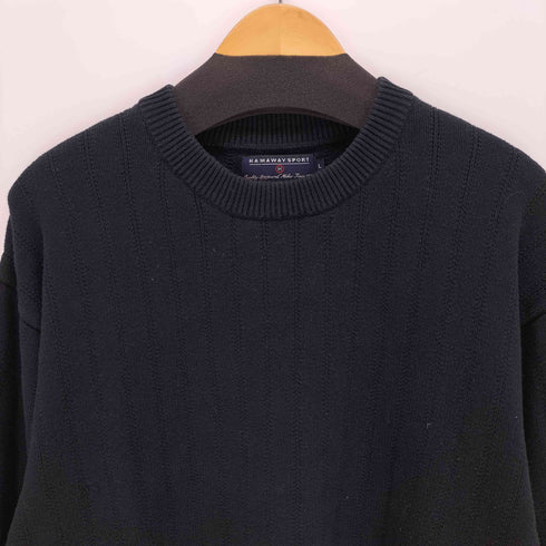 コットンクルーネックニット メンズ import:L
