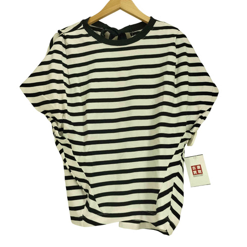 アダムエロペ Adam et Rope バックリボン ボーダー コクーン Tシャツ レディース