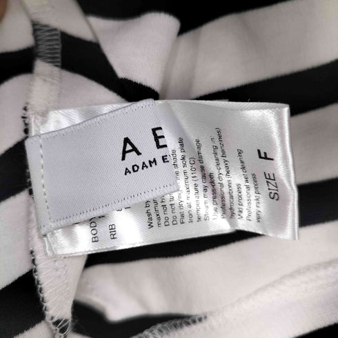 アダムエロペ Adam et Rope バックリボン ボーダー コクーン Tシャツ レディース