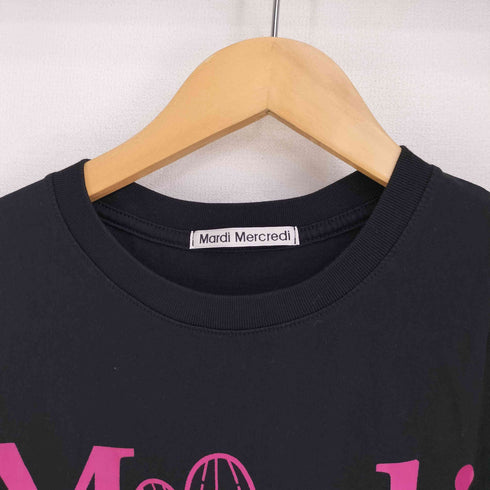 マルディメクルディ Mardi Mercredi ロゴプリント S/S Tシャツ レディース