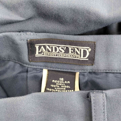 ランズエンド LANDS END 2タック ワイドストレート スラックス メンズ 16