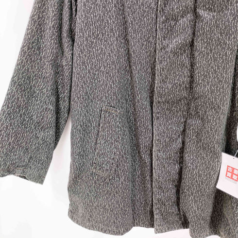 ZRZESZENIE PRODUCENTOW ユーロ ワーク ゼブラ柄 ライナー付き ウィンターコート 襟ボア 比翼 ハーフステンカラーコート カバーオール メンズ