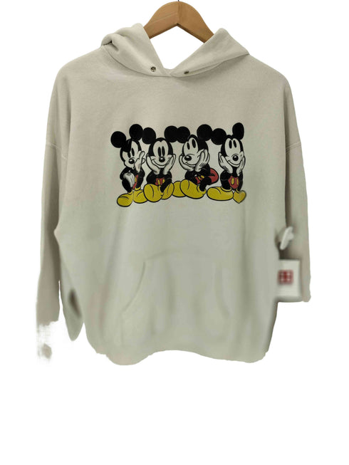 90-00S テーマパークキャラクター プリント フーディー パーカー 黄色足 メンズ import:XL