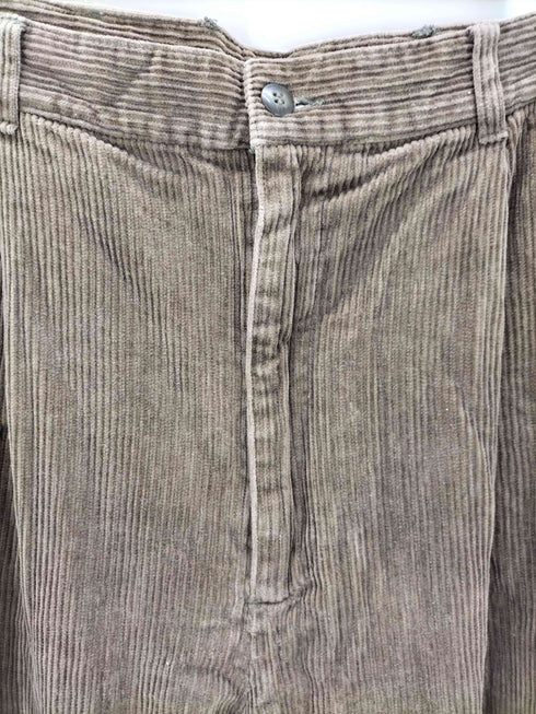 ジョスエーバンク Jos A Bank 90-00S 太畝 コーデュロイ ノータック ワイド パンツ メンズ 38×32