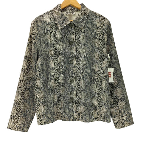 ブリッグス BRIGGS パイソン柄 シャツジャケット メンズ import:M