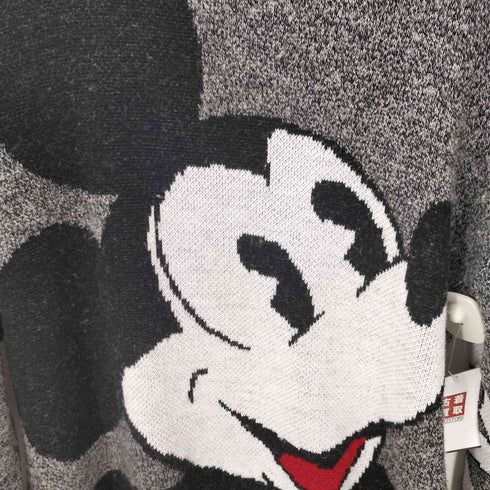 テーマパークキャラクター プリント プルオーバー ニット メンズ