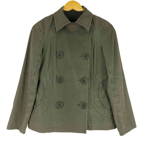 バーバリーブルーレーベル BURBERRY BLUE LABEL チンスト付き ショート コート レディース 38
