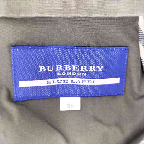 バーバリーブルーレーベル BURBERRY BLUE LABEL チンスト付き ショート コート レディース 38