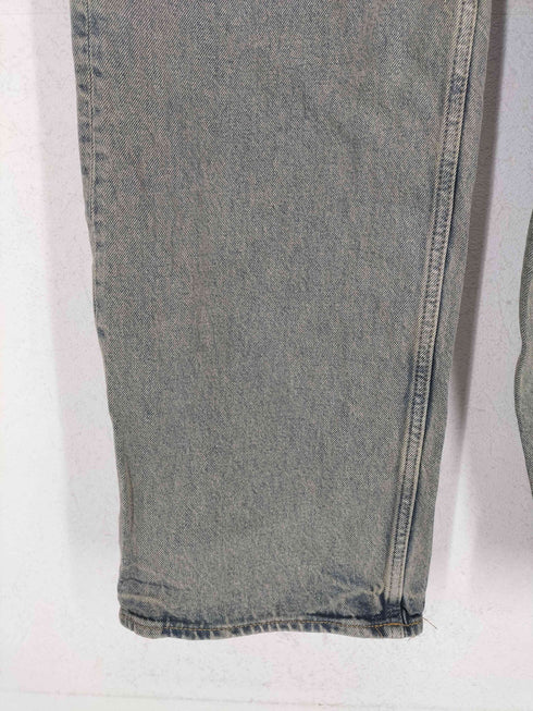 エイチアンドエム H&M STRAIGHT LOOSE FIT ウォッシュ加工 ボタンフライデニムパンツ メンズ 30/30